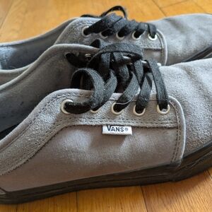 Vans Men's Gray Canvas Sneakers